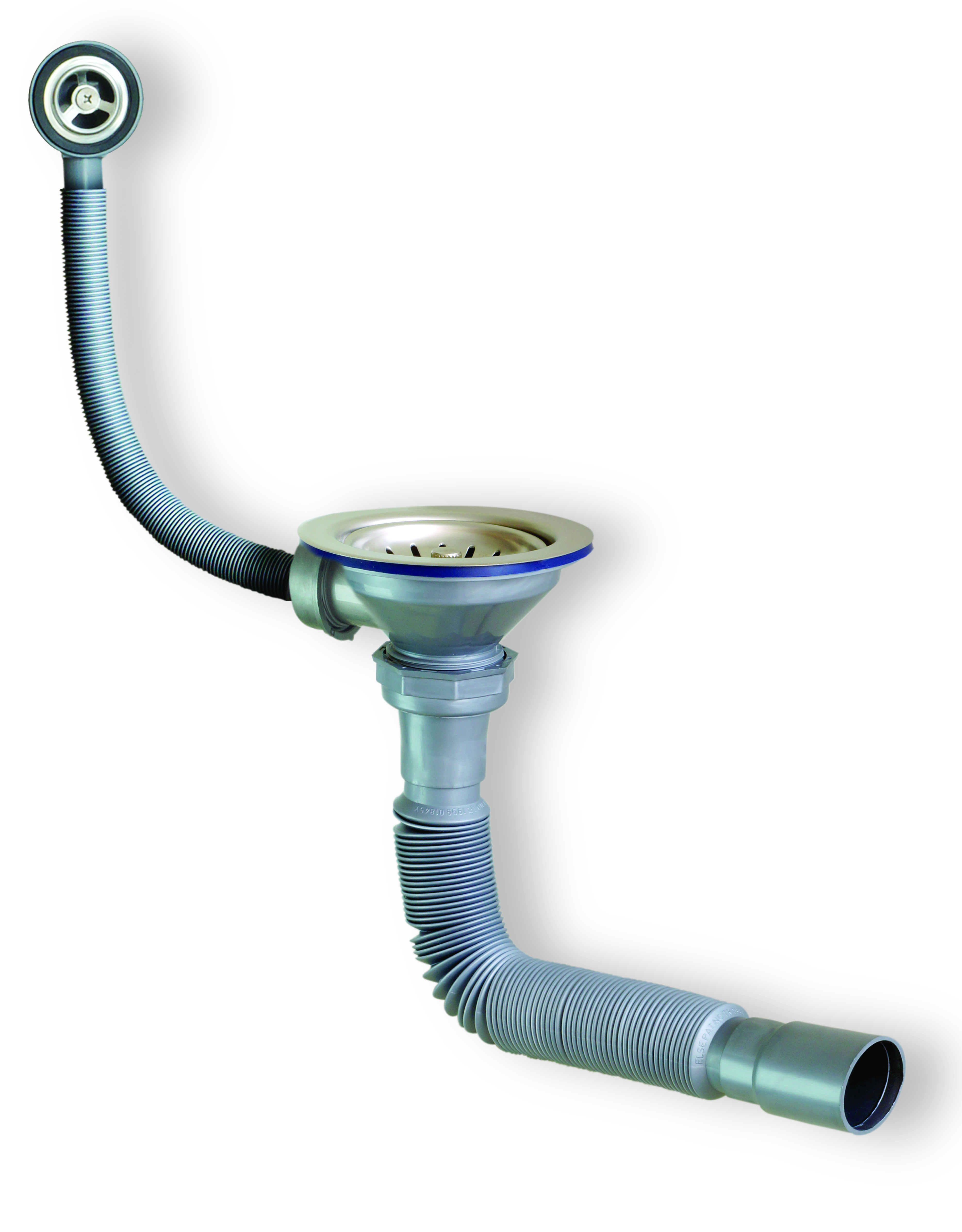 Tek Gözlü Körüklü Yuvarlak Taşmalı Evye Sifonu, İmalat toptan sifon satış. Çöpmak Sifon toptan.Evye gideri