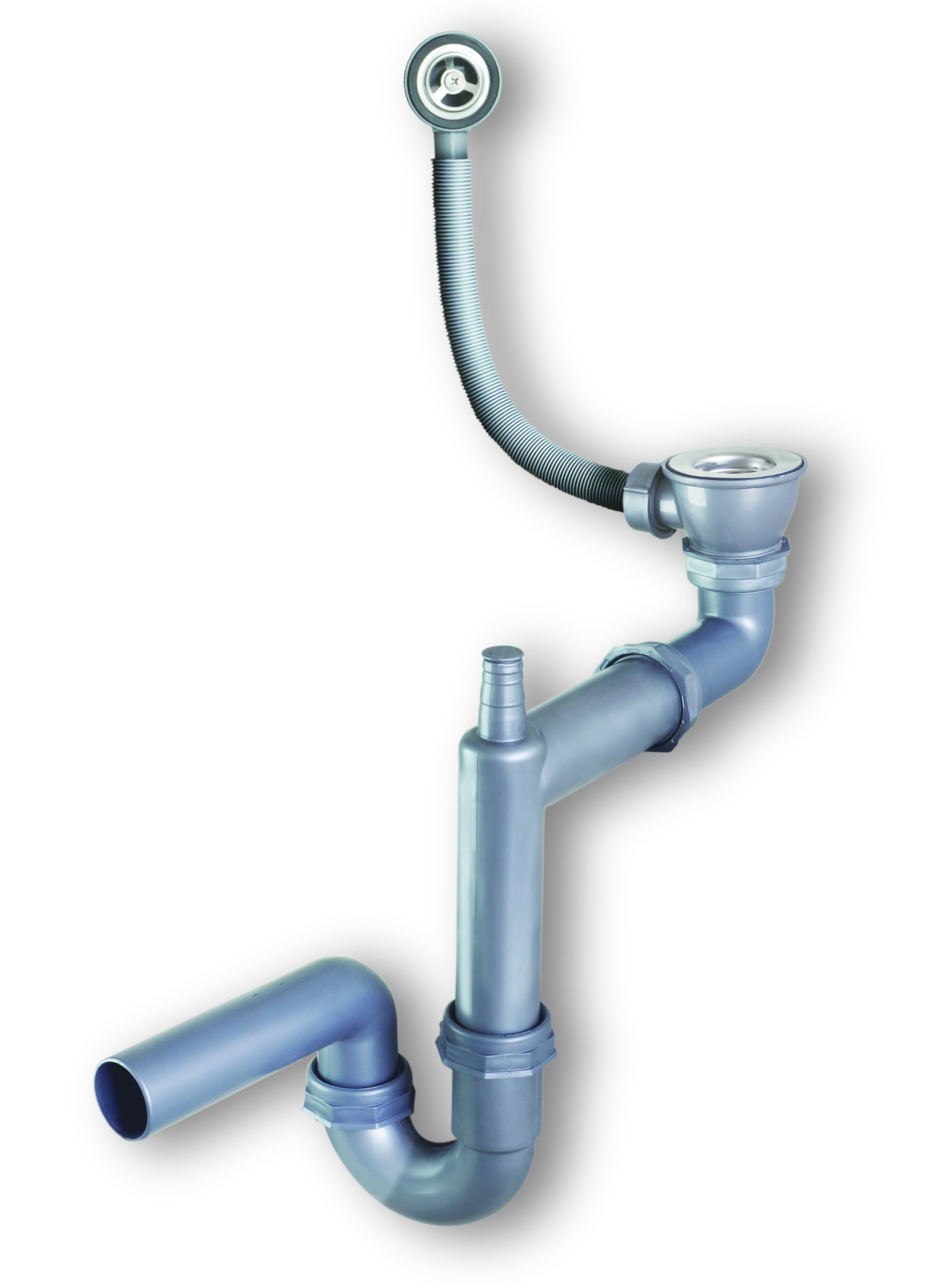 Tek Gözlü Teleskopik Yuvarlak Taşmalı Evye Sifonu, İmalat toptan sifon satış,küçük kafa sifon, lavabo sifonu.lavabo gideri