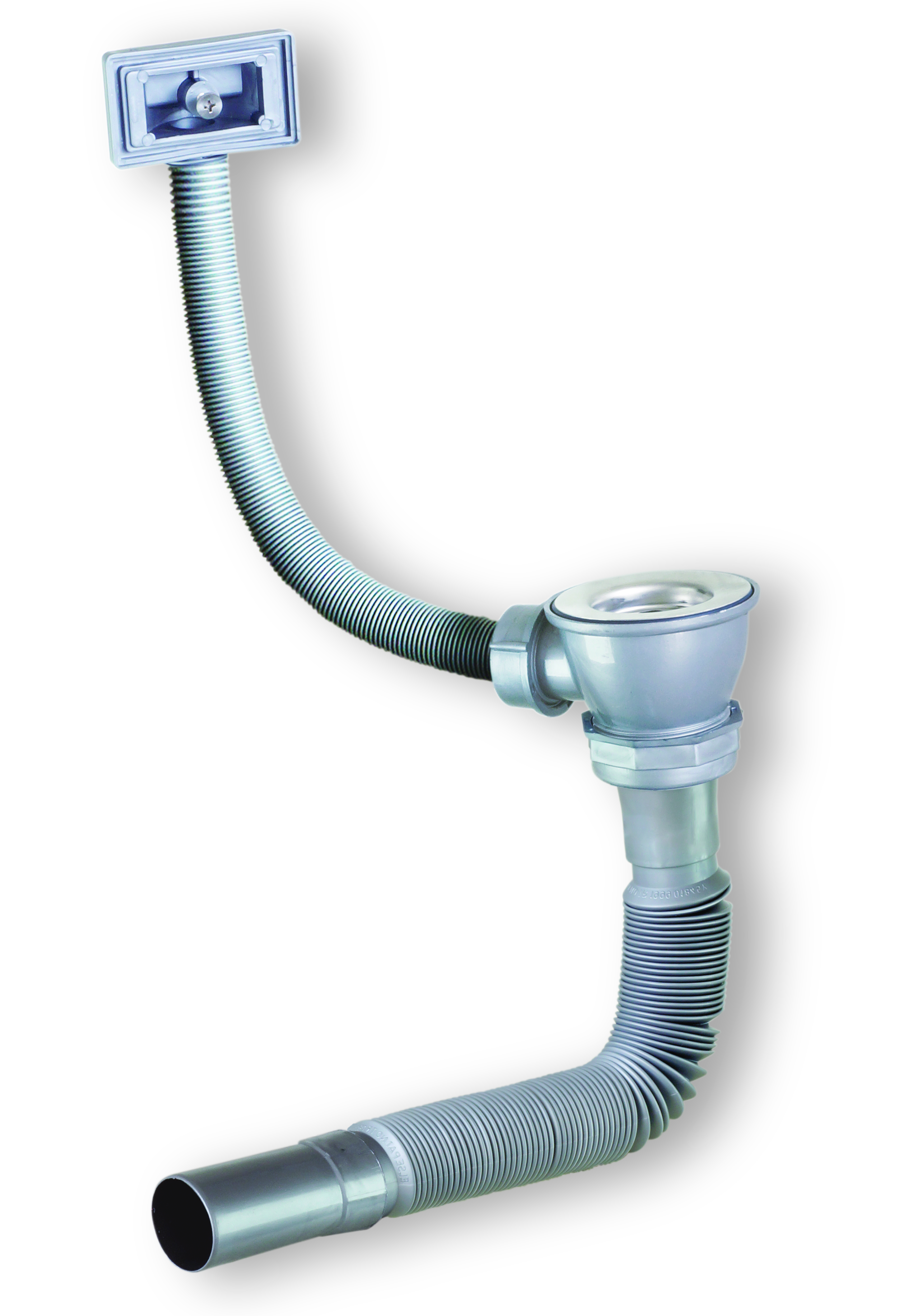 Tek Gözlü Körüklü Kare Taşmalı Evye Sifonu, İmalat toptan sifon satış. Lvabo sifonu. Lavabo gideri. 